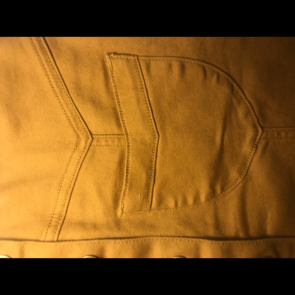 Tan Button-up Mini Skirt - Picture 4 of 5